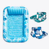 SLOOSH Blue 85" Tanning Pool with Float Chair Best Friend Choice Bundle