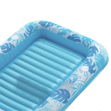 SLOOSH Inflatable Tanning Pool Lounger Float, Cyan Pink L, 70" x 46"