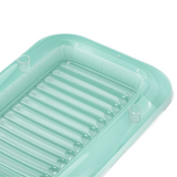 SLOOSH Transparent Inflatable Tanning Pool Lounger Float,  70" x 46", Cyan-L