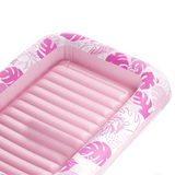 SLOOSH Inflatable Tanning Pool Lounger Float, Blushing Pink L, 70" x 46"