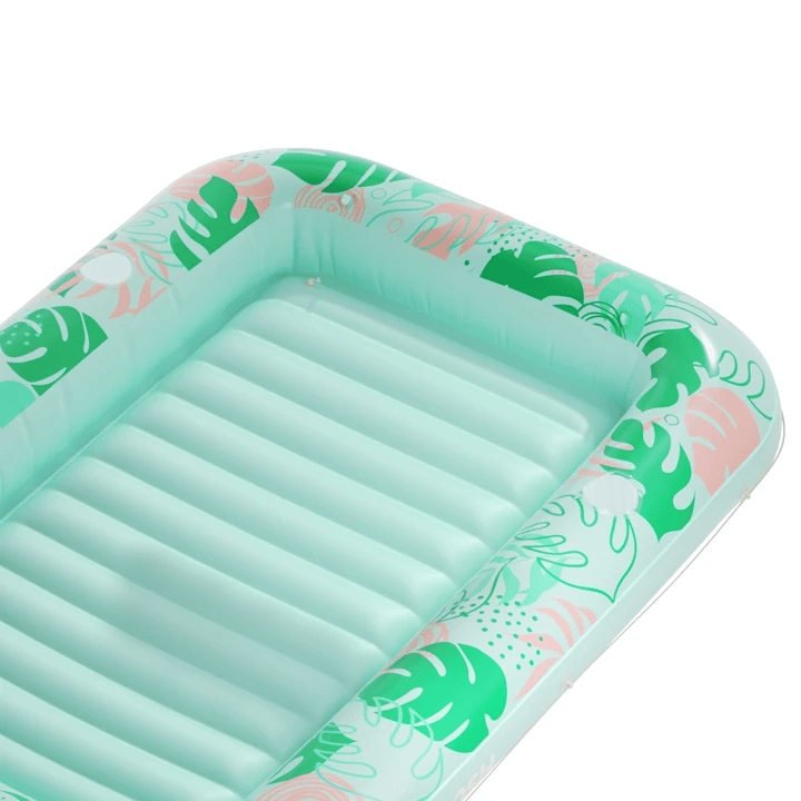 SLOOSH Inflatable Tanning Pool Lounger Float,  Purple-L, 70" × 46"