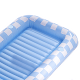SLOOSH Inflatable Tanning Pool Lounger Float, Purple Chase Flower Bloom State, 70" x 46"