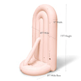 SHIPS NOW • Balloon Garland: Fluted Display Arch Set in Blush/Sky (Matte) • FINAL SALE