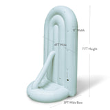 SHIPS NOW • Balloon Garland: Fluted Display Arch Set in Sky/Blush (Matte) • FINAL SALE