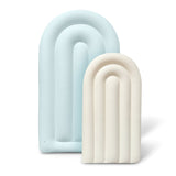 SHIPS NOW • Balloon Garland: Fluted Display Arch Set in Sky/Cream (Matte) • FINAL SALE