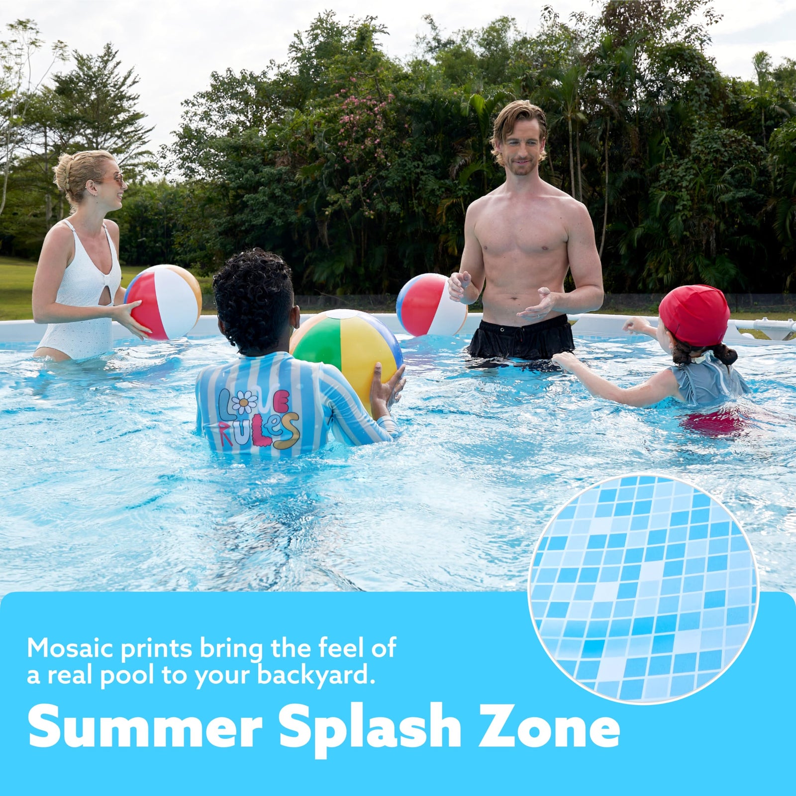 SLOOSH Round Above Ground Pool - 12ft x 30inch