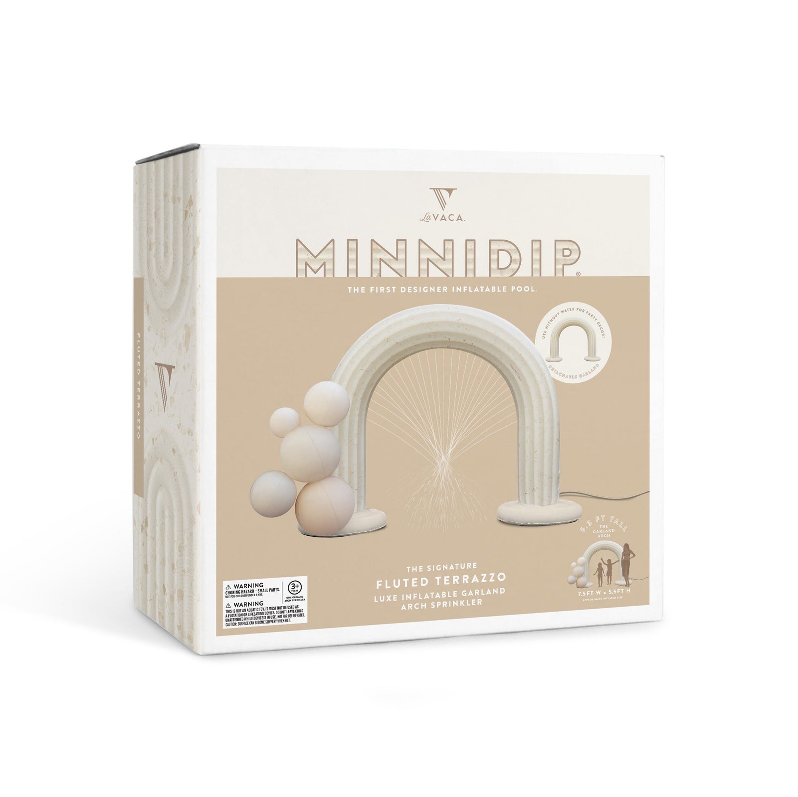 the  FLUTED TERRAZZO Garland Arch Sprinkler