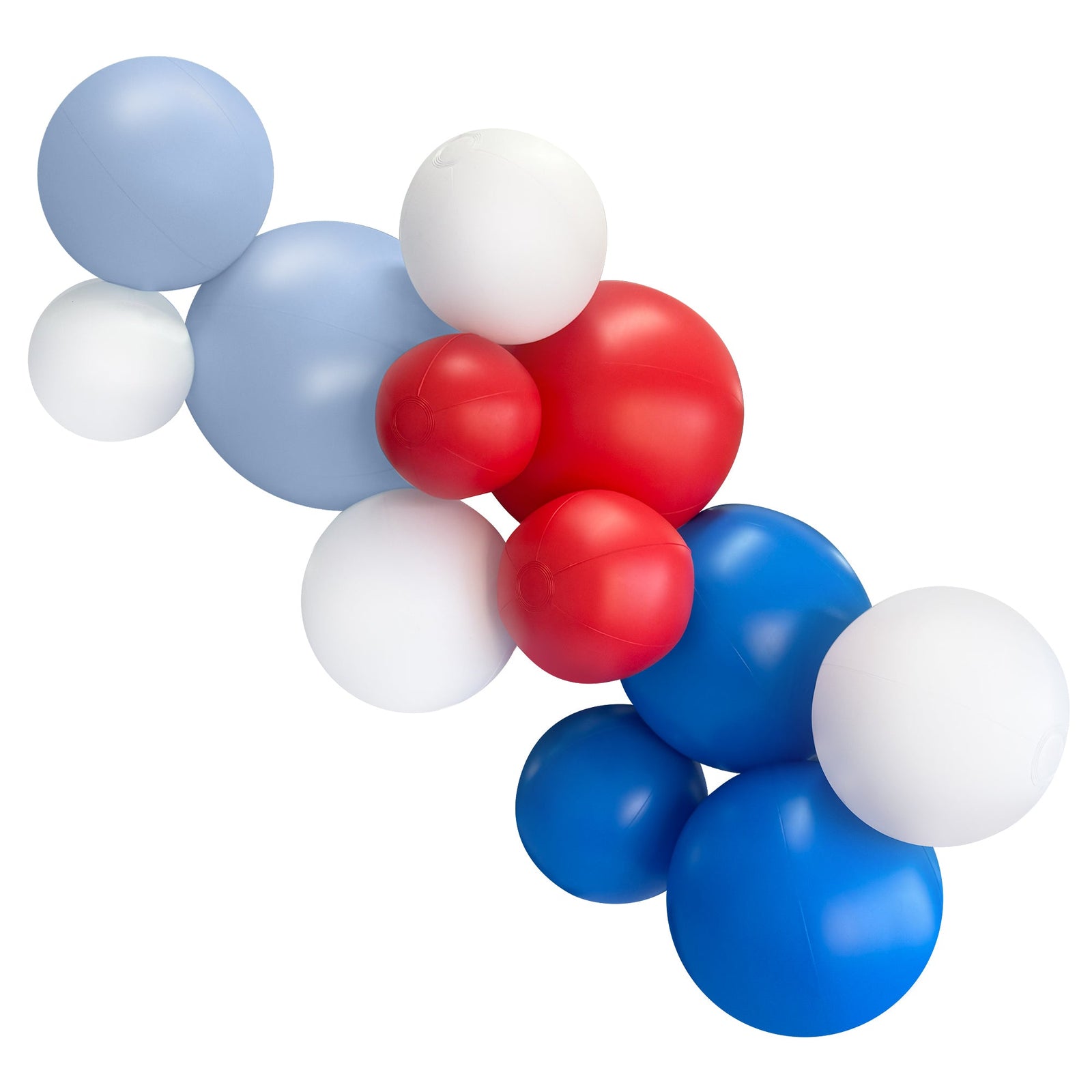 SHIPS NOW • Balloon Garland: 12-Cluster Americana with Removable Stars (Satin) • FINAL SALE