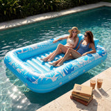 SLOOSH Blue 85" Tanning Pool with Float Chair Best Friend Choice Bundle