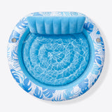 SLOOSH Inflatable Round Float Tanning Pool, Pink, 72" x 65"