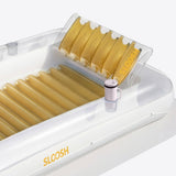 SLOOSH Transparent Inflatable Tanning Pool Lounger Float,  70" x 46", Golden White-L