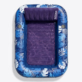 SLOOSH Inflatable Tanning Pool Lounger Float, Oatmeal White XL, 85" x 57"