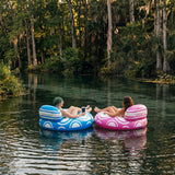 SLOOSH Inflatable Pool Floats Chair with Big Backrest, Blue, 42"