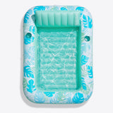 SLOOSH Inflatable Tanning Pool Lounger Float, Blue-XL, 85" x 57"