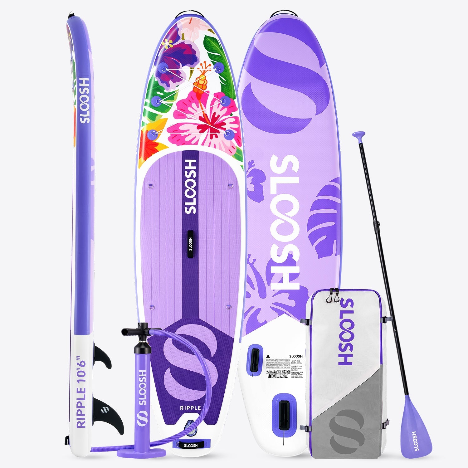 SLOOSH Ripple Bright Burst 10'6" Inflatable Stand Up Paddle Board