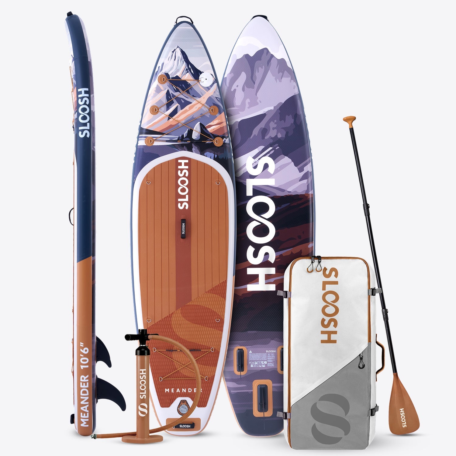 SLOOSH Meander Tropical Sunrise 10'6" Stand Up Paddle Board