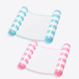 SLOOSH 2 Packs Inflatable Mesh Pool Hammock Lounger Aquablue & Pink 48" × 31.5"
