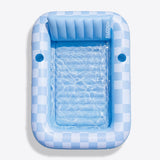 SLOOSH Inflatable Tanning Pool Lounger Float, Pink Marble, 70" x 46"