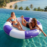 SLOOSH Inflatable Water Hammock-80" Navyblue Strpie