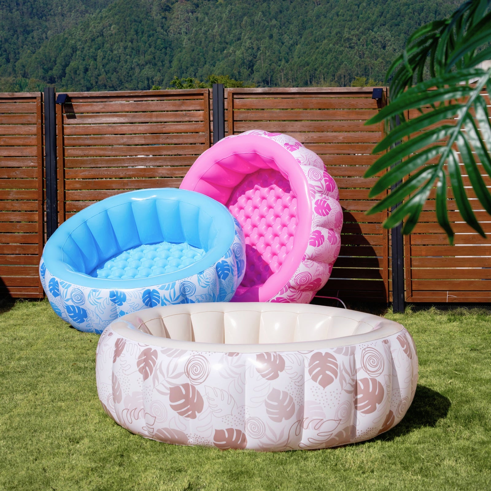 SLOOSH Inflatable Round Swimming Pool for Family, 5.5' x 20"