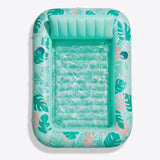 SLOOSH Tropical Inflatable Tanning Pool, Purple Tropical, 85" x 57"