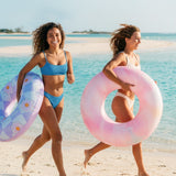 SLOOSH Inflatable Swim Ring, Pink Tie-dye Bliss State