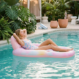 SLOOSH Inflatable Water Lounger, Purple Chase Flower-Bloom State