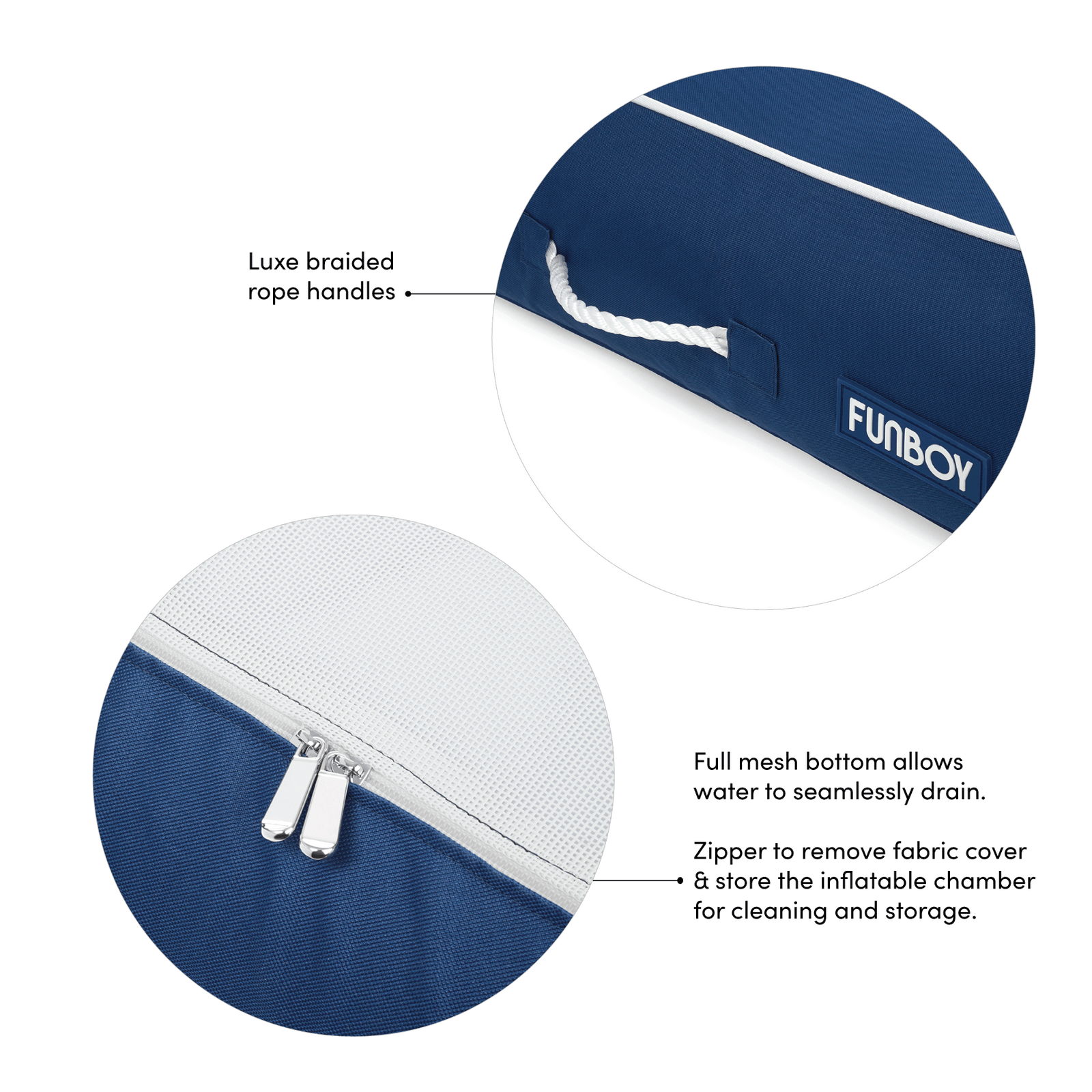 Fabric Sunbed Lounger
