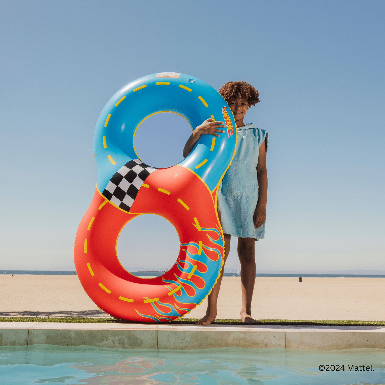 Kids Racetrack Double Tube Float