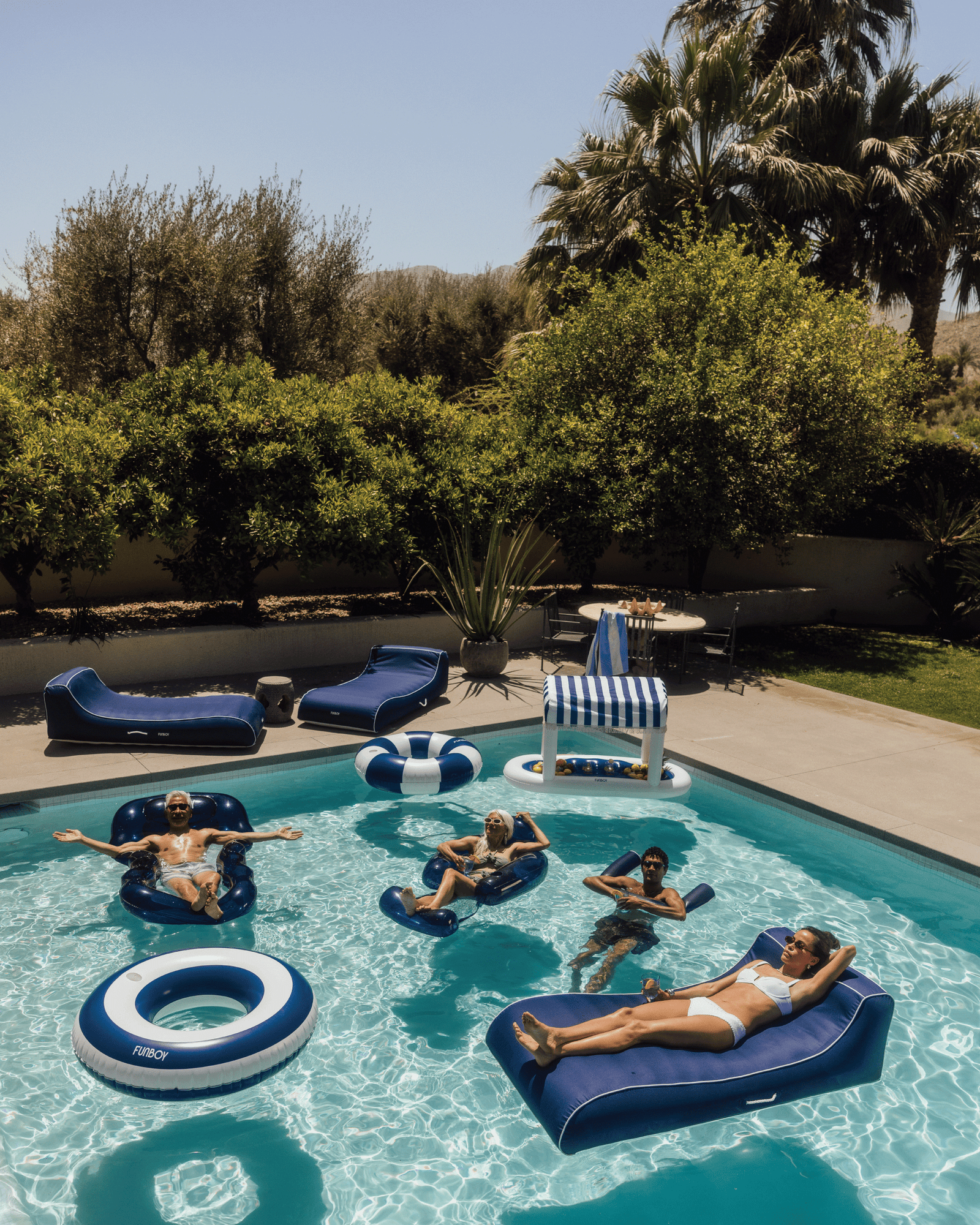 Fabric Sunbed Lounger