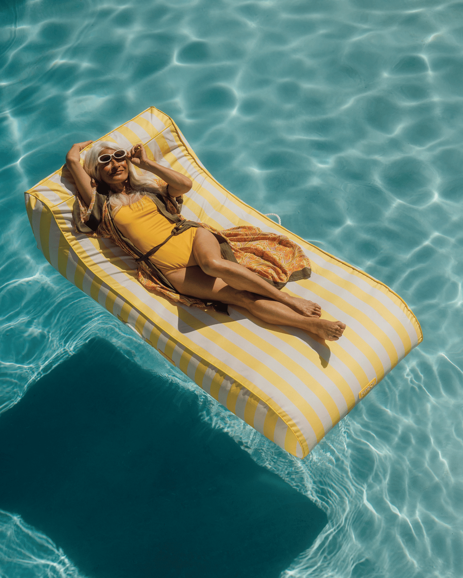 Fabric Sunbed Lounger