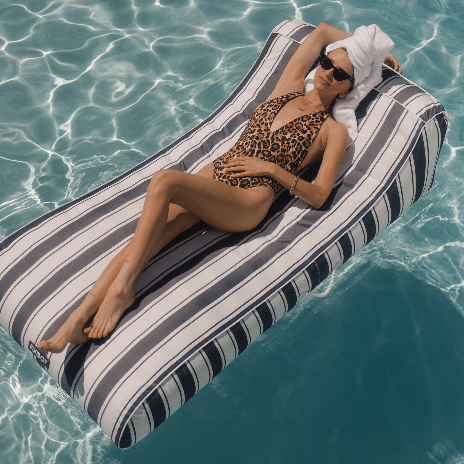 Fabric Sunbed Lounger