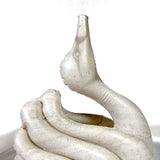 the COASTAL TRAVERTINE Swan Fountain Sprinkler