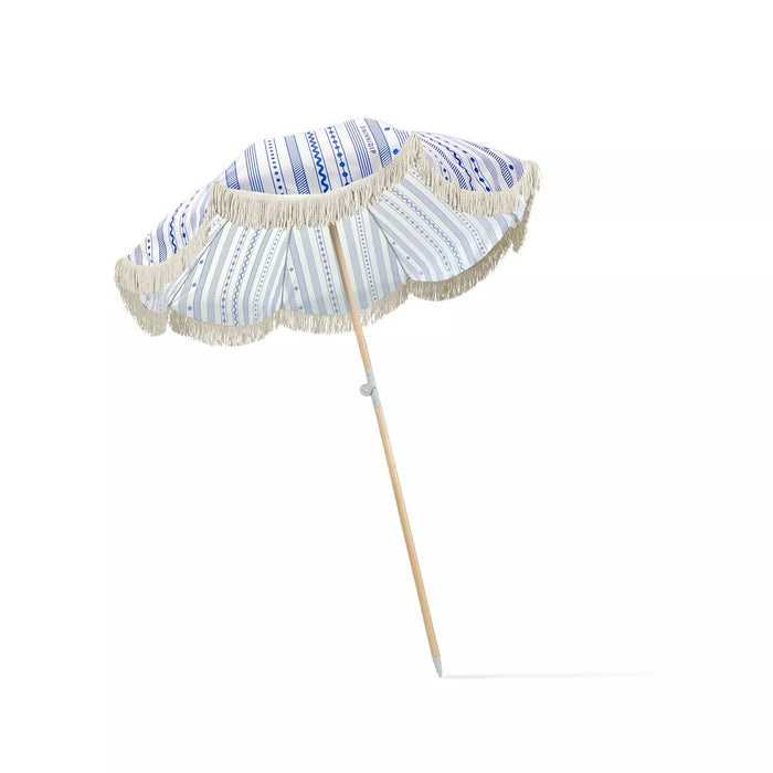the NAUTICAL STRIPES Beach Umbrella