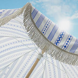 the NAUTICAL STRIPES Beach Umbrella