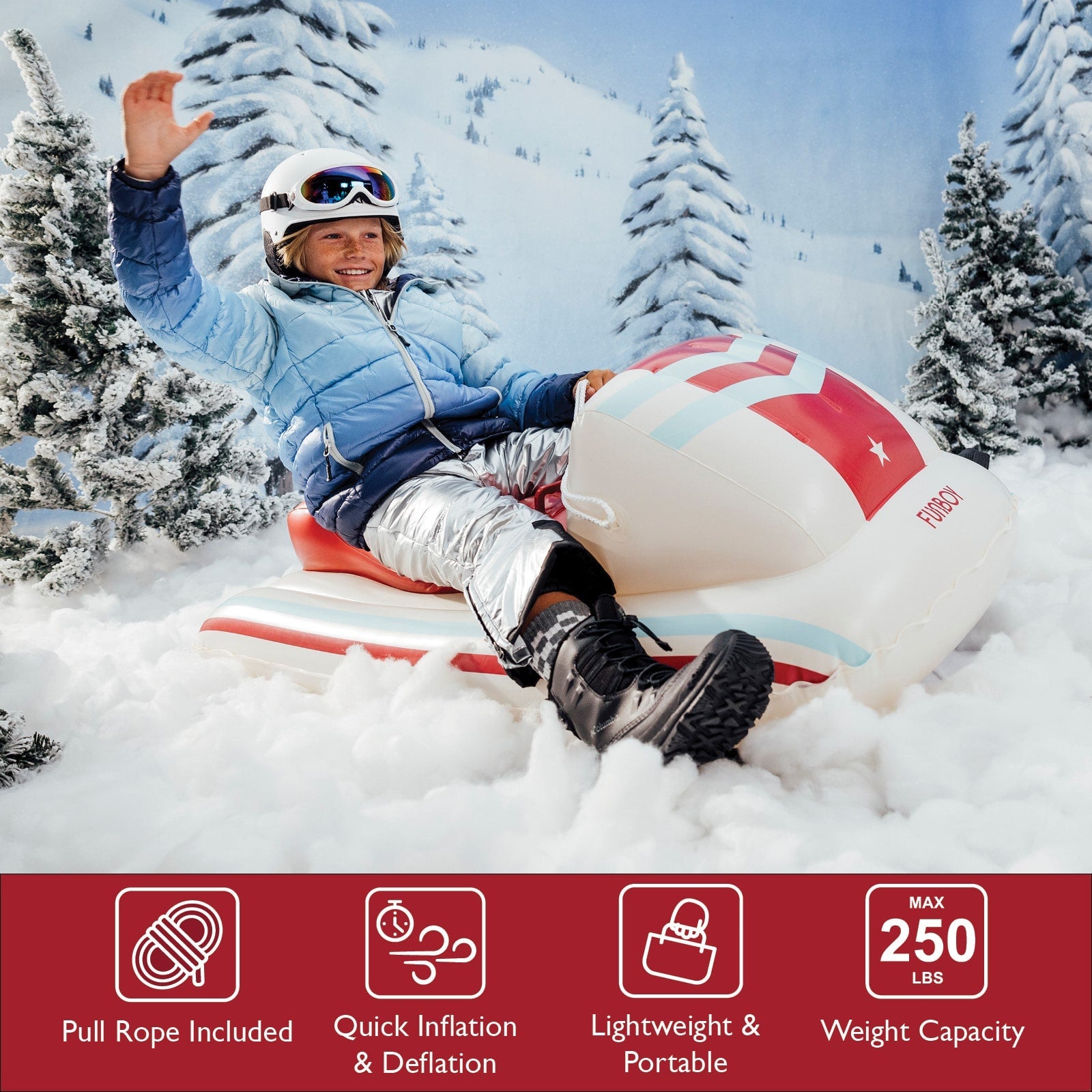 Kids Skimobile Snow Sled