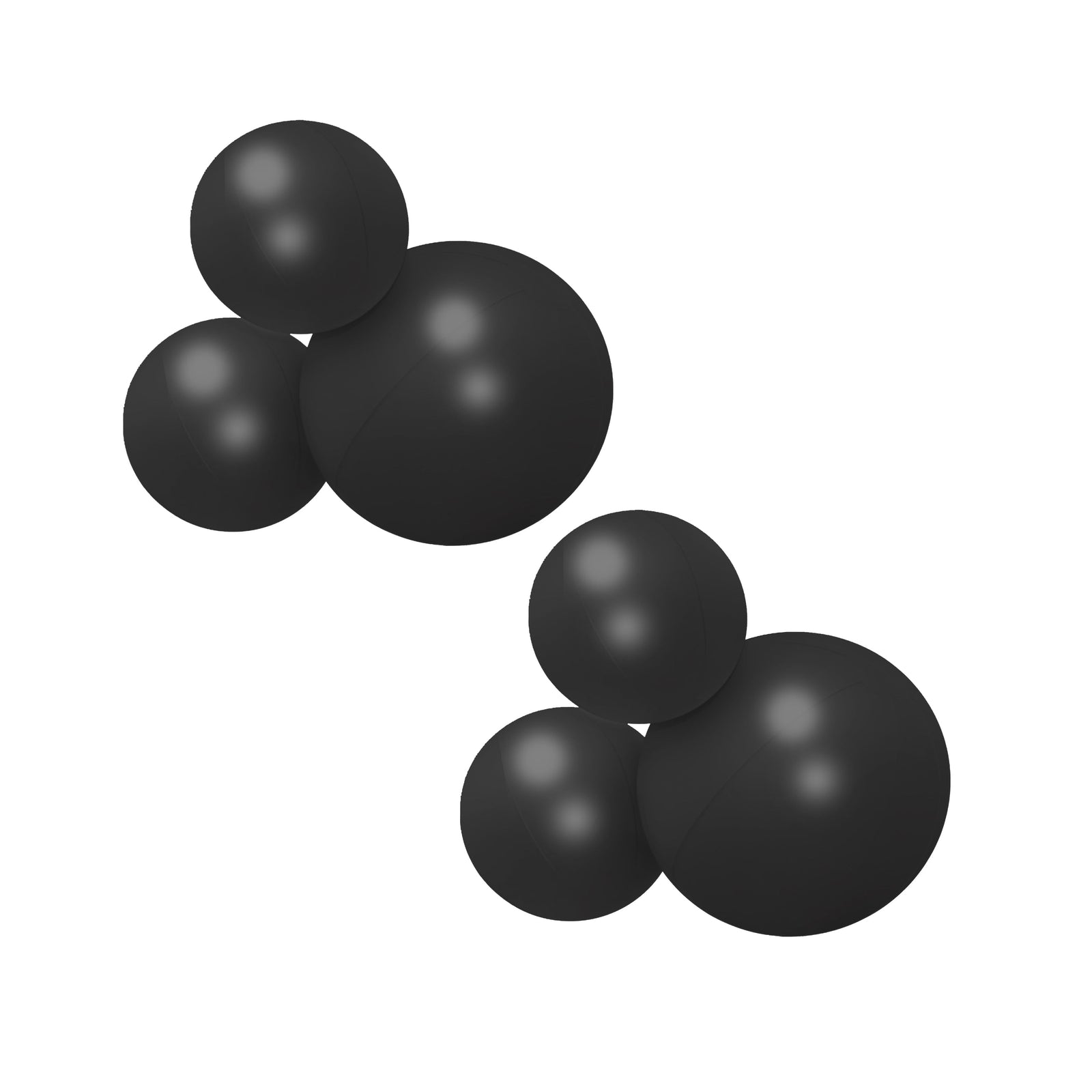 SHIPS NOW • Balloon Garland: 3-Cluster 2-Pack in Black (Satin) • FINAL SALE