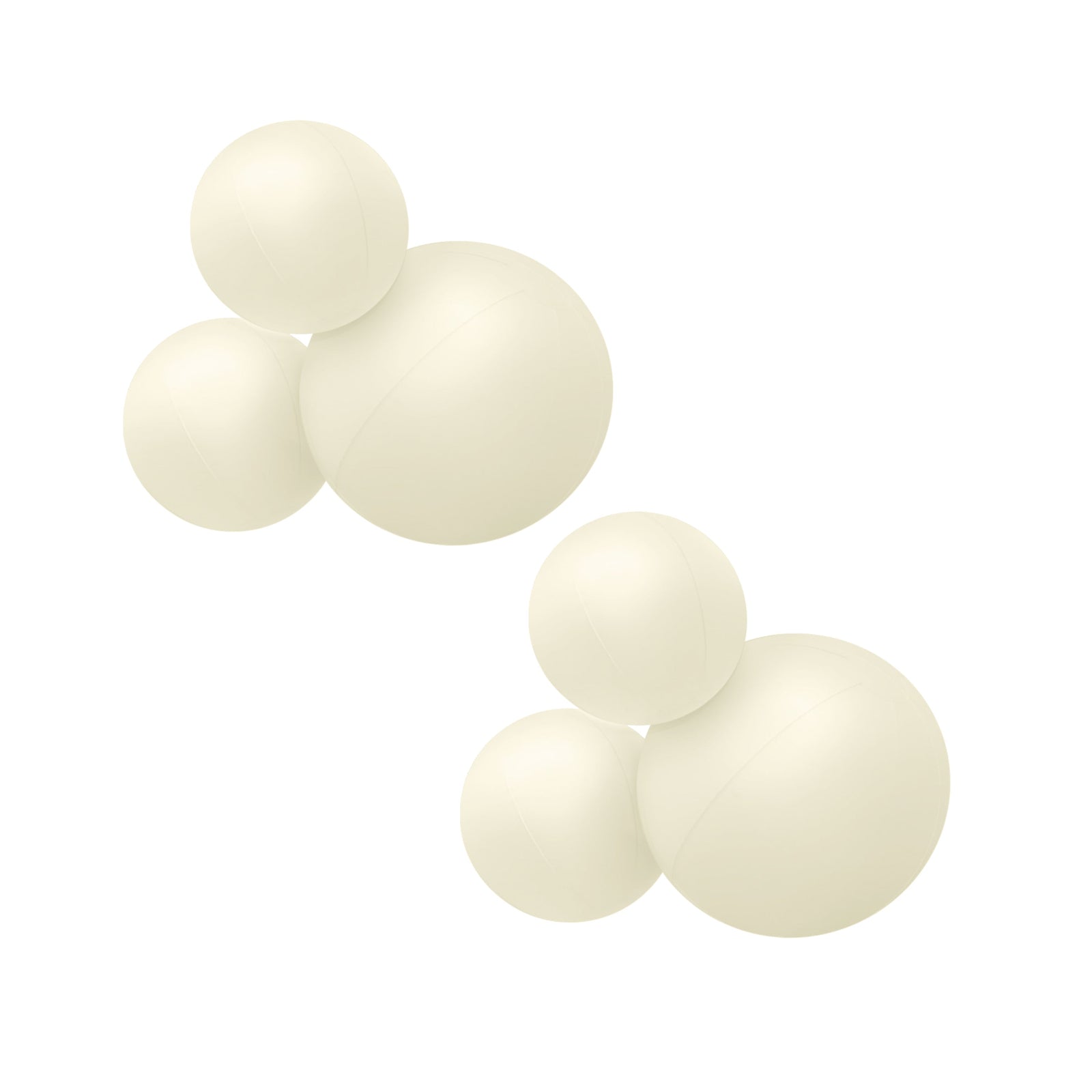SHIPS NOW • Balloon Garland: 3-Cluster 2-Pack in Cream (Matte) • FINAL SALE