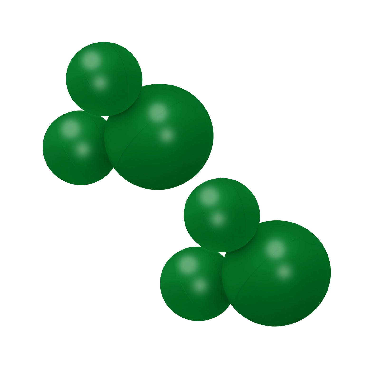 SHIPS NOW • Balloon Garland: 3-Cluster 2-Pack in Green (Satin) • FINAL SALE