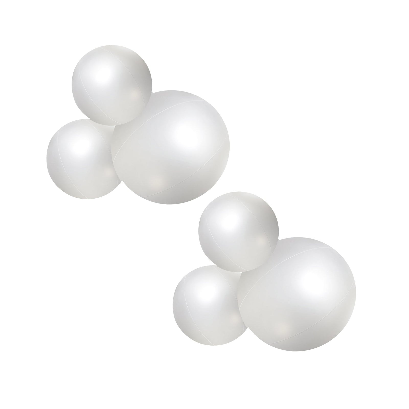 SHIPS NOW • Balloon Garland: 3-Cluster 2-Pack in Pearl • FINAL SALE