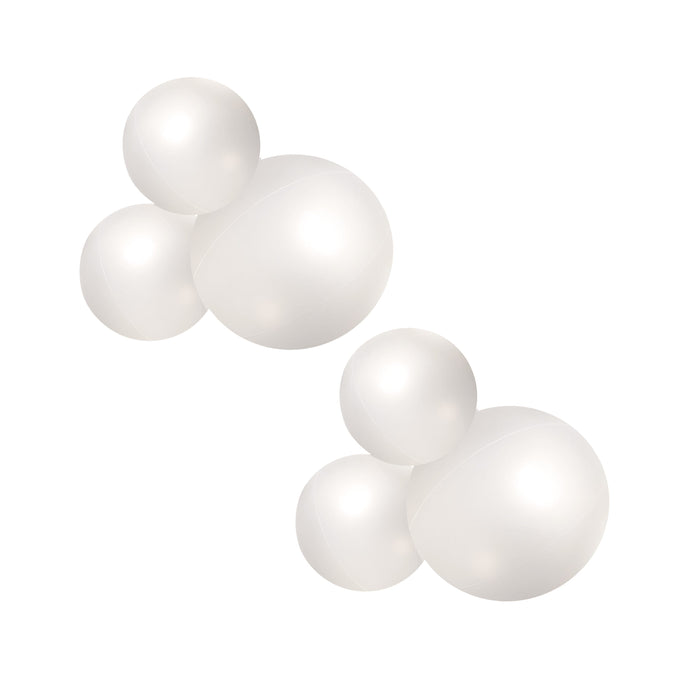 SHIPS NOW • Balloon Garland: 3-Cluster 2-Pack in Off-White Satin Pearl • FINAL SALE