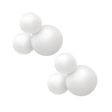 SHIPS NOW • Balloon Garland: 3-Cluster 2-Pack in White (Matte) • FINAL SALE