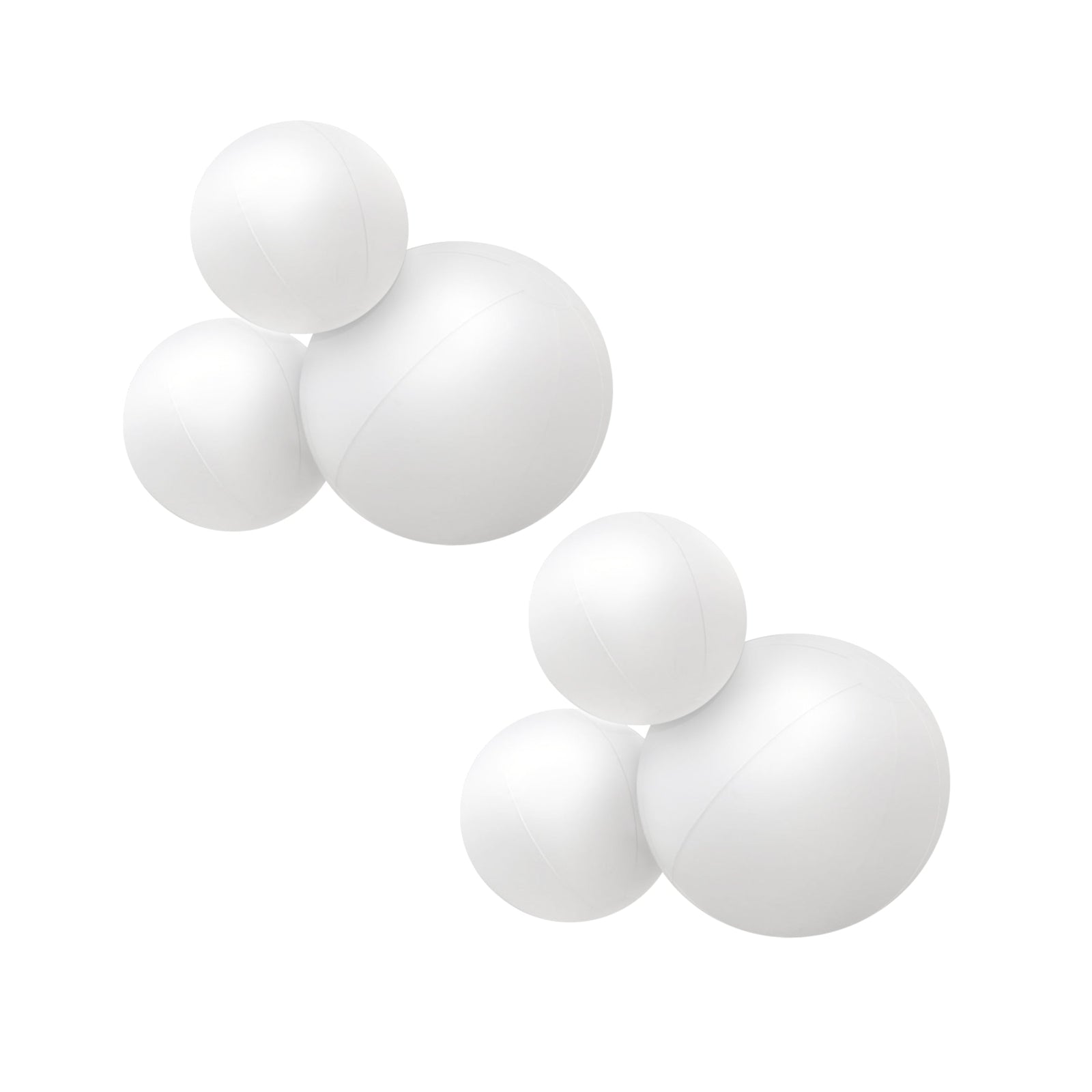 SHIPS NOW • Balloon Garland: 3-Cluster 2-Pack in White (Matte) • FINAL SALE
