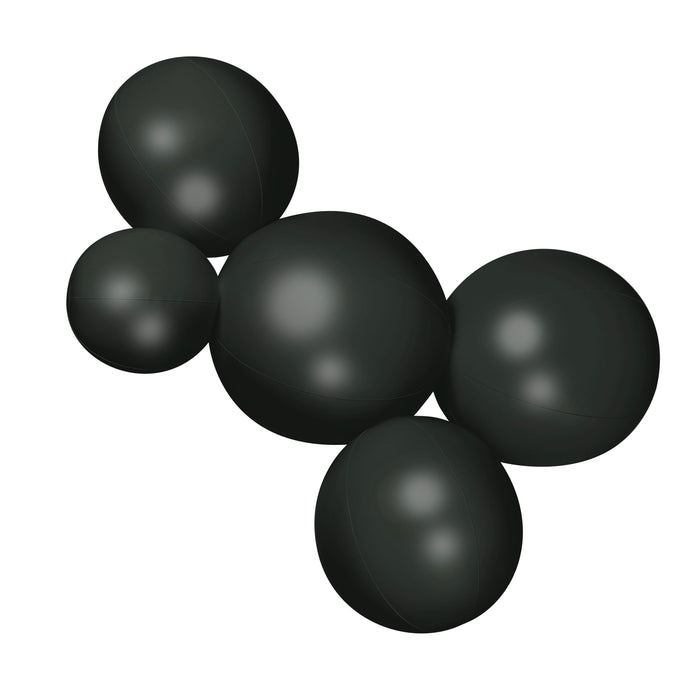 SHIPS NOW • Balloon Garland: 5-Cluster in Black (Satin) • FINAL SALE