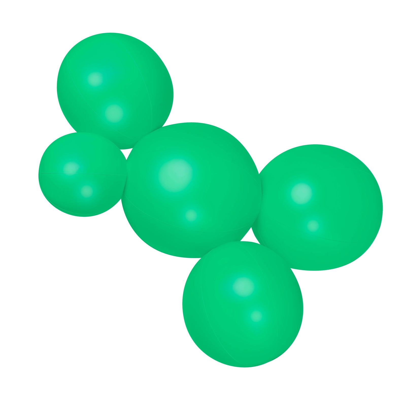 SHIPS NOW • Balloon Garland: 5-Cluster in Bright Green (Satin) • FINAL SALE