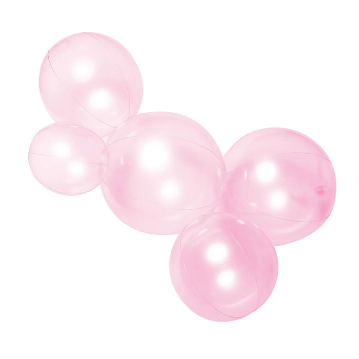 SHIPS NOW • Balloon Garland: 5-Cluster in Bubblegum (Transparent) • FINAL SALE