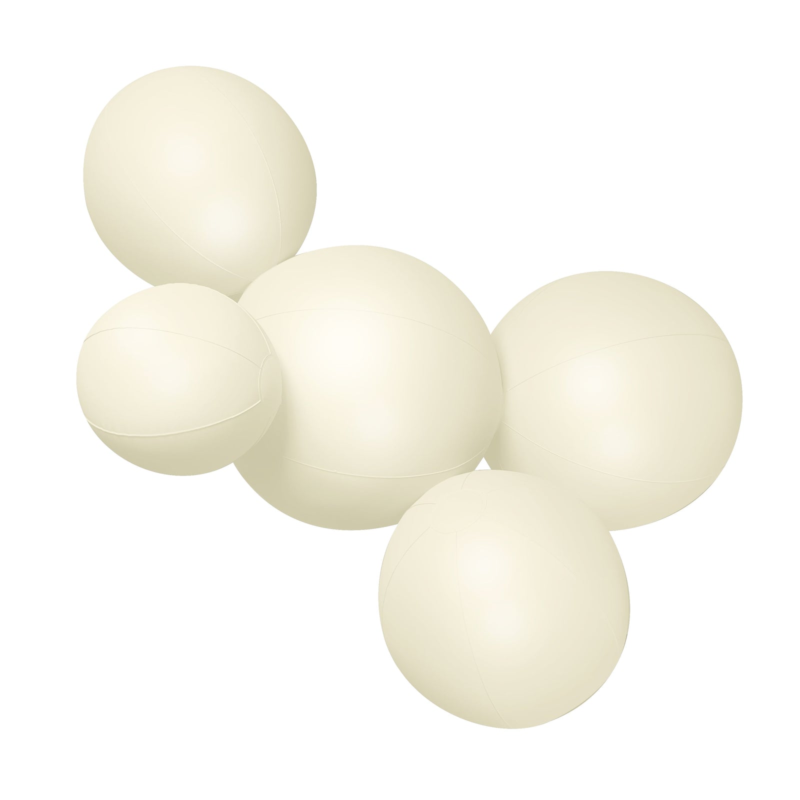 SHIPS NOW • Balloon Garland: 5-Cluster in Cream (Matte) • FINAL SALE