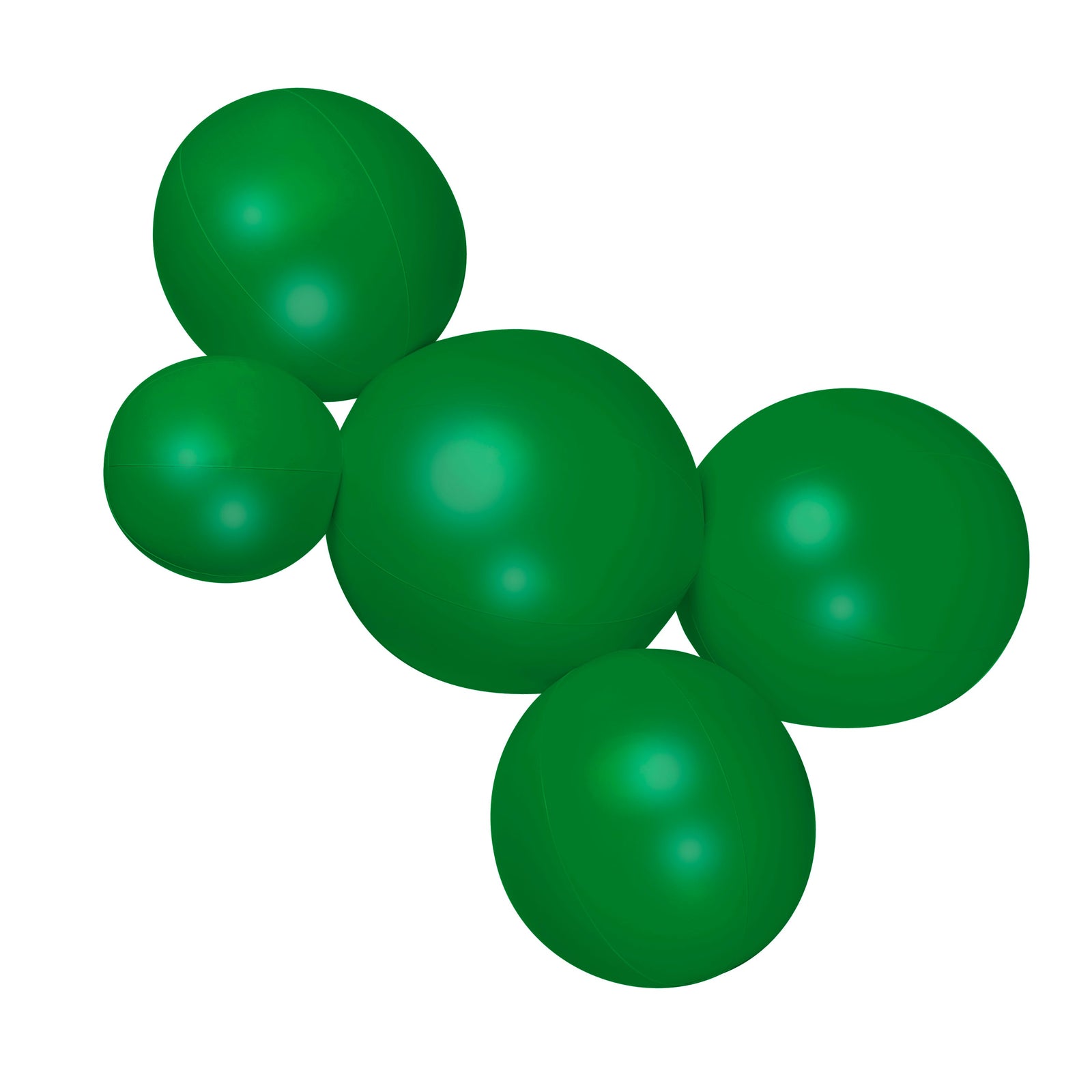 SHIPS NOW • Balloon Garland: 5-Cluster in Green (Satin) • FINAL SALE