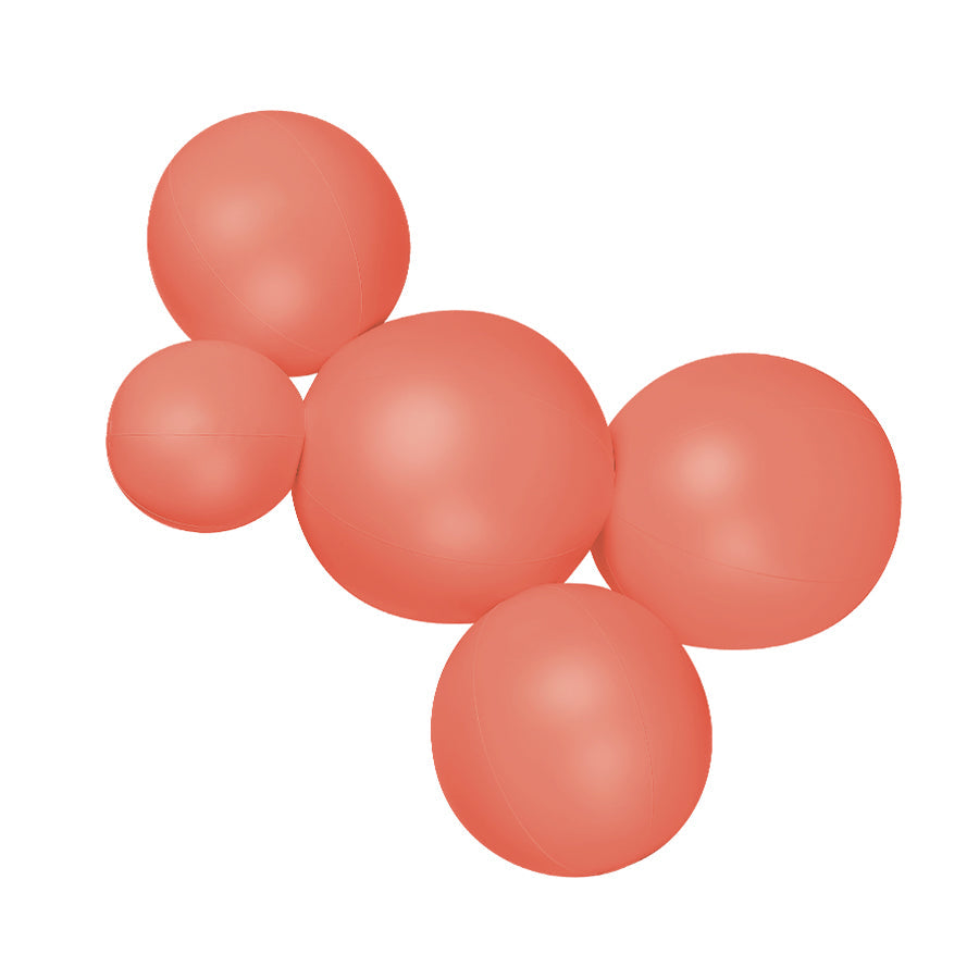 SHIPS NOW • Balloon Garland: 5-Cluster in Coral (Matte) • FINAL SALE