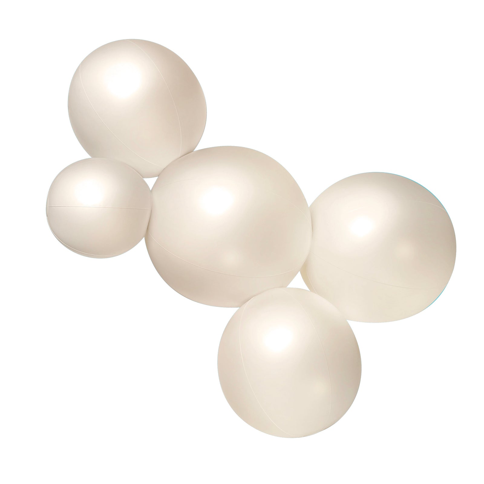 SHIPS NOW • Balloon Garland: 5-Cluster in Champagne Pearl (Satin Pearl) • FINAL SALE
